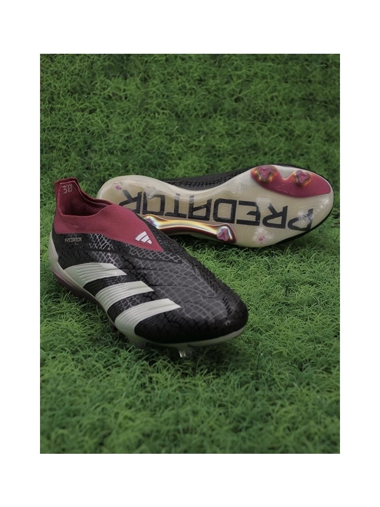 adidas Predator Elite Laceless FG 30th Anniversary - Core Black/Off White/Legacy Burgundy
