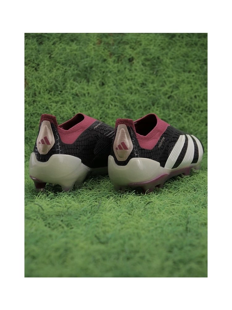adidas Predator Elite Laceless FG 30th Anniversary - Core Black/Off White/Legacy Burgundy