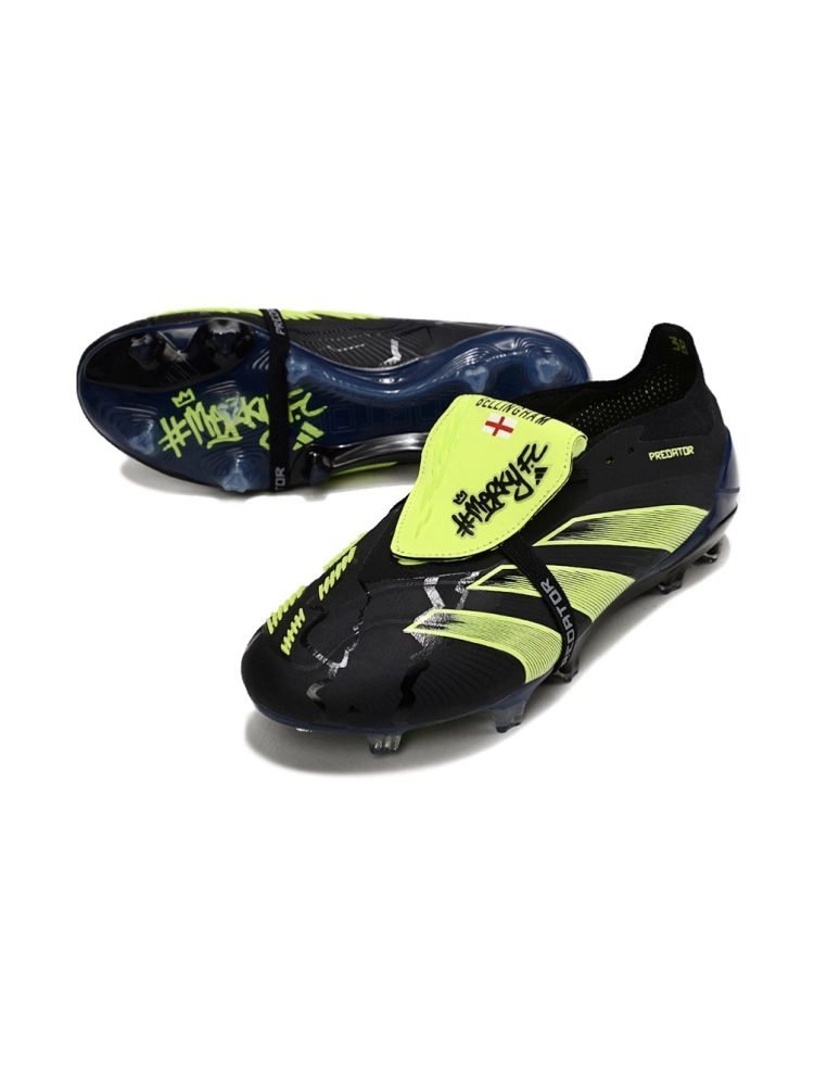 adidas Predator Elite Fold-over Tongue FG Merky FC - Core Black/Footwear White/Lucid Lemon