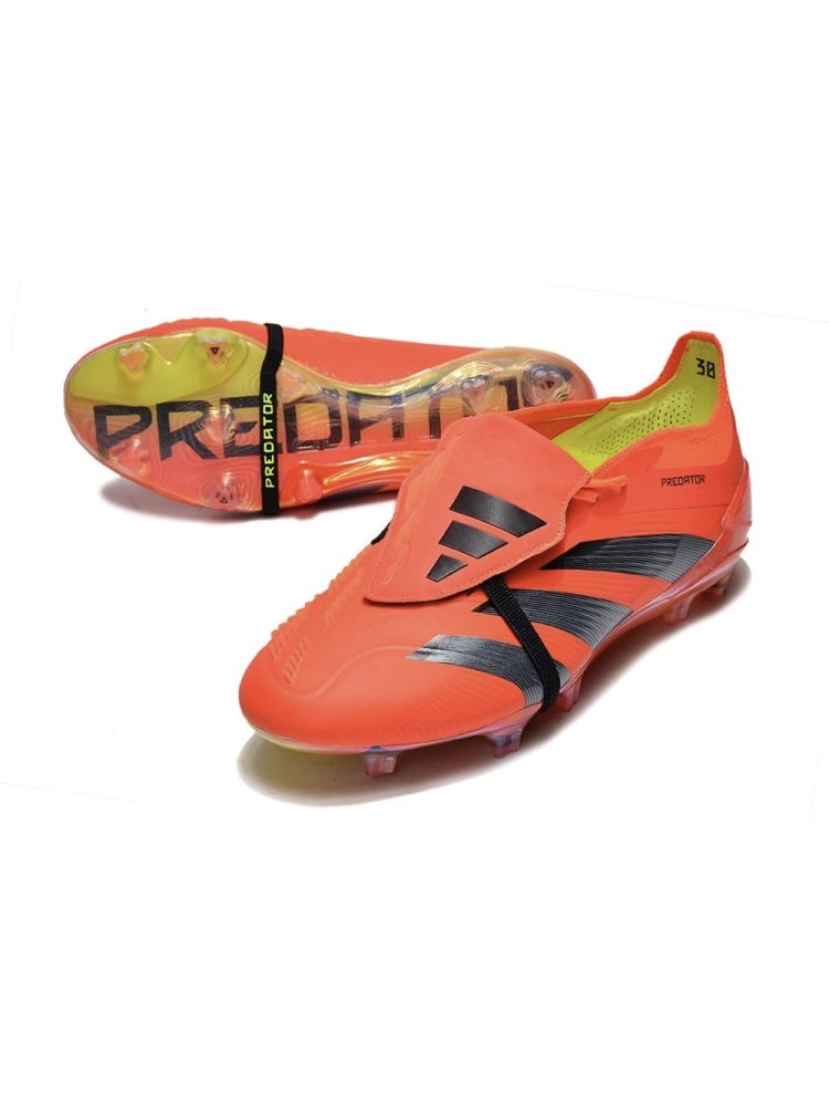 adidas Predator Elite Fold-over Tongue FG Predstrike - Solar Red/Core Black/Solar Yellow