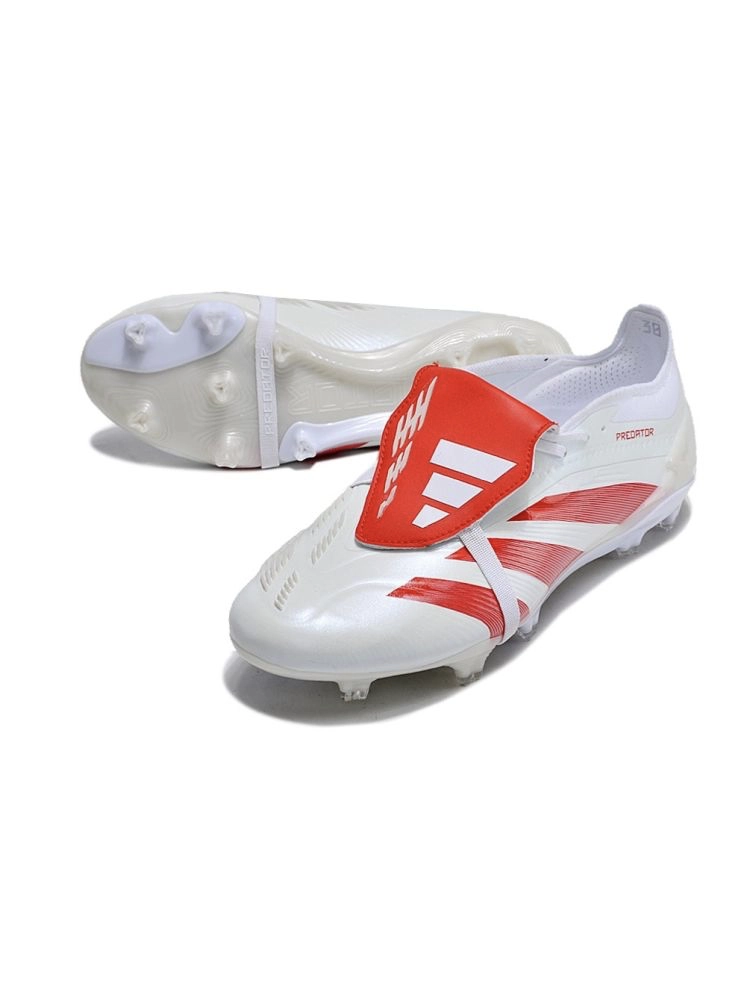 adidas Predator Elite Fold-over Tongue FG PureStrike SE - White/Bright Red