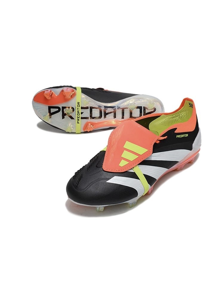 adidas Predator Elite Fold-over Tongue FG Solar Energy - Core Black/Cloud White/Solar Red
