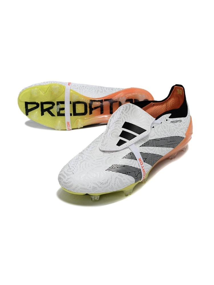 adidas Predator Elite Fold-over Tongue FG Vortex - White/Black