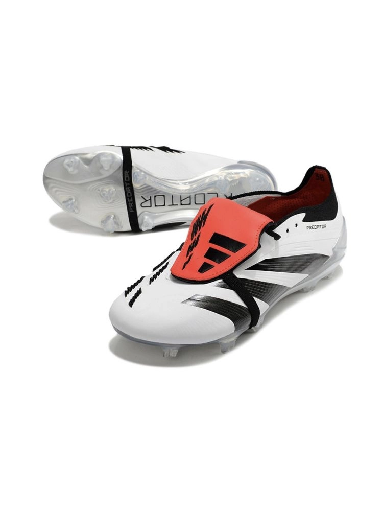 adidas Predator Elite Fold-over Tongue FG White Black Red