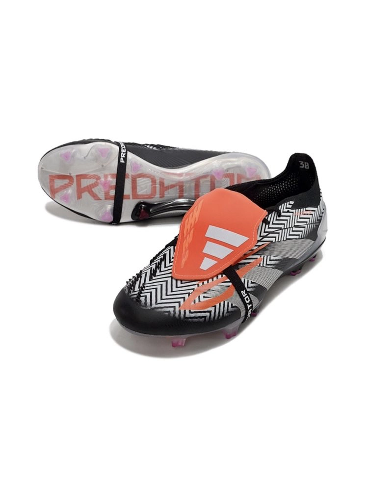 adidas Predator Elite Fold-over Tongue FG Zebra - Black/White/Red