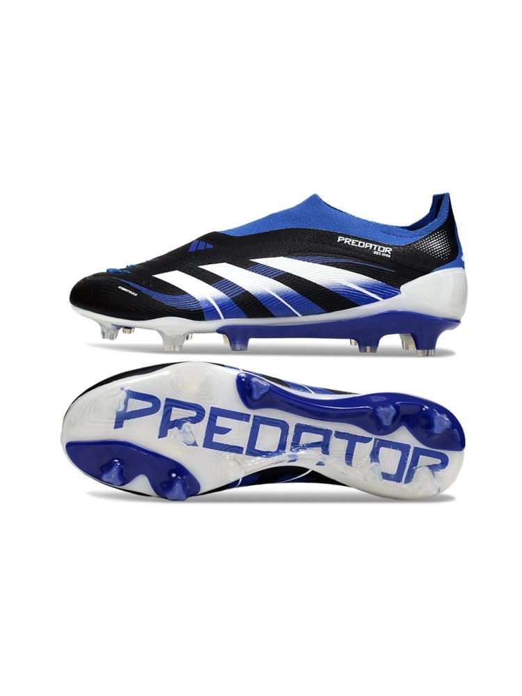 adidas Predator Elite Laceless FG Black Blue White