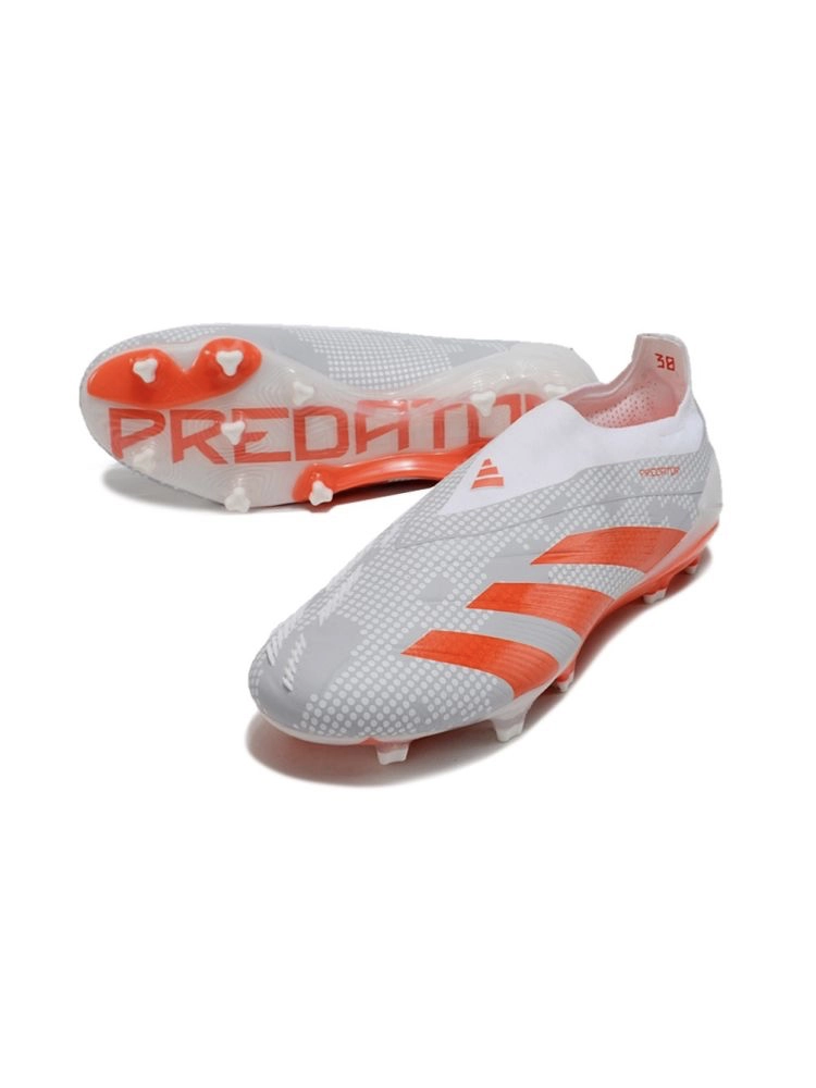 adidas Predator Elite Laceless FG Gray Crimson White