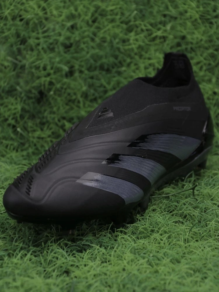 adidas Predator Elite Laceless FG Nightstrike - Black/Iron Metallic