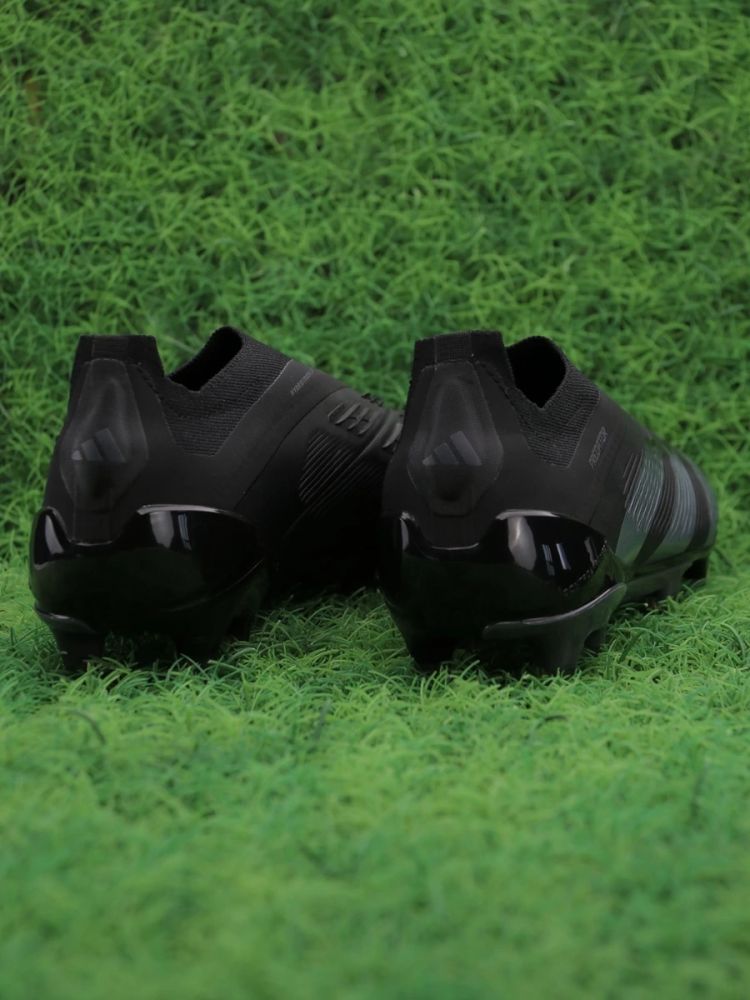 adidas Predator Elite Laceless FG Nightstrike - Black/Iron Metallic