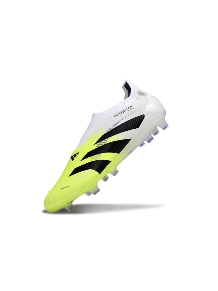 adidas Predator Elite Laceless FG White Black Volt