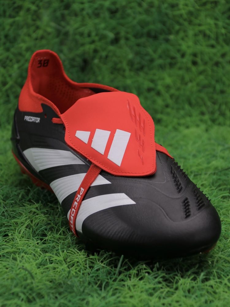 adidas Predator Elite Fold-over Tongue FG - Black/White/Red