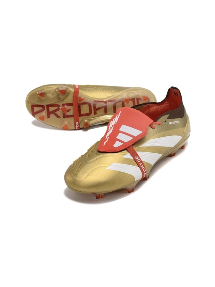 adidas Predator Elite Tongue FG - Gold/White/Red