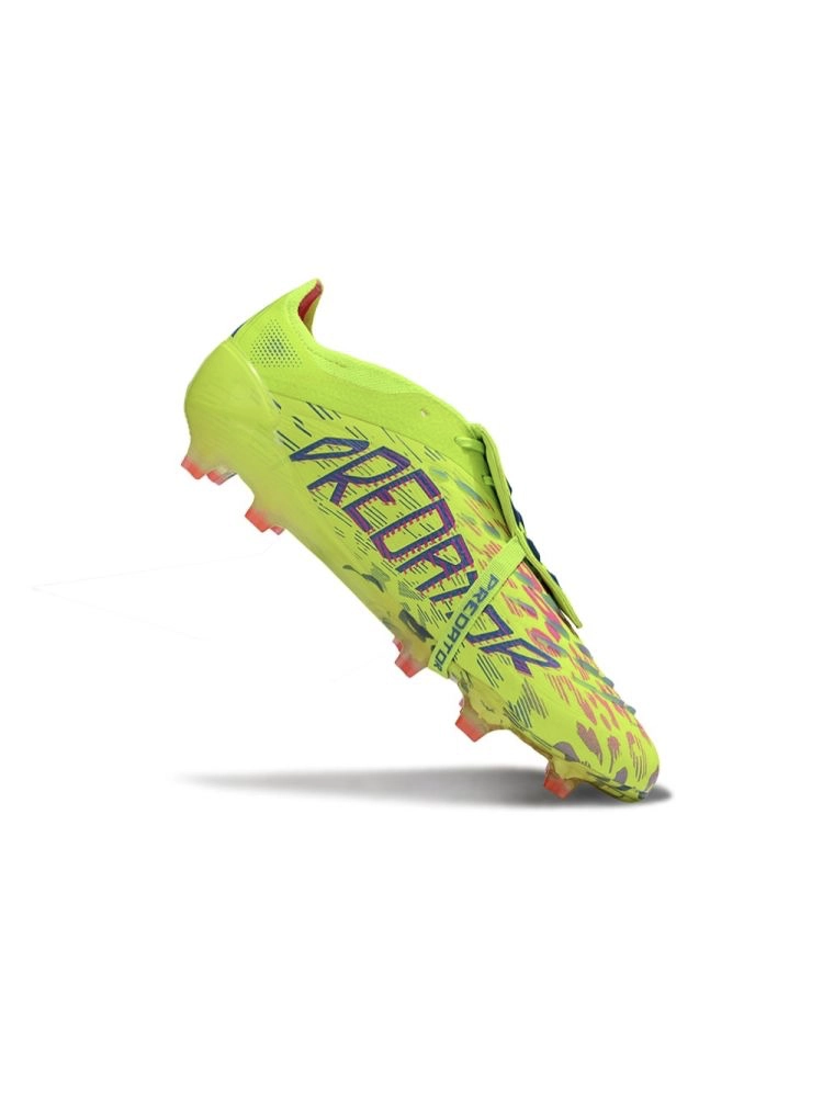 adidas Predator Elite Tongue FG - Lucid Lemon/Lucid Pink/Blue Fusion