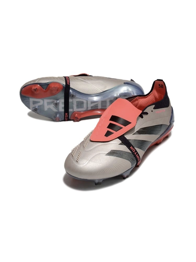 adidas Predator Elite Tongue FG Vivid Horizon - Platin Metallic/Aurora Black/Turbo