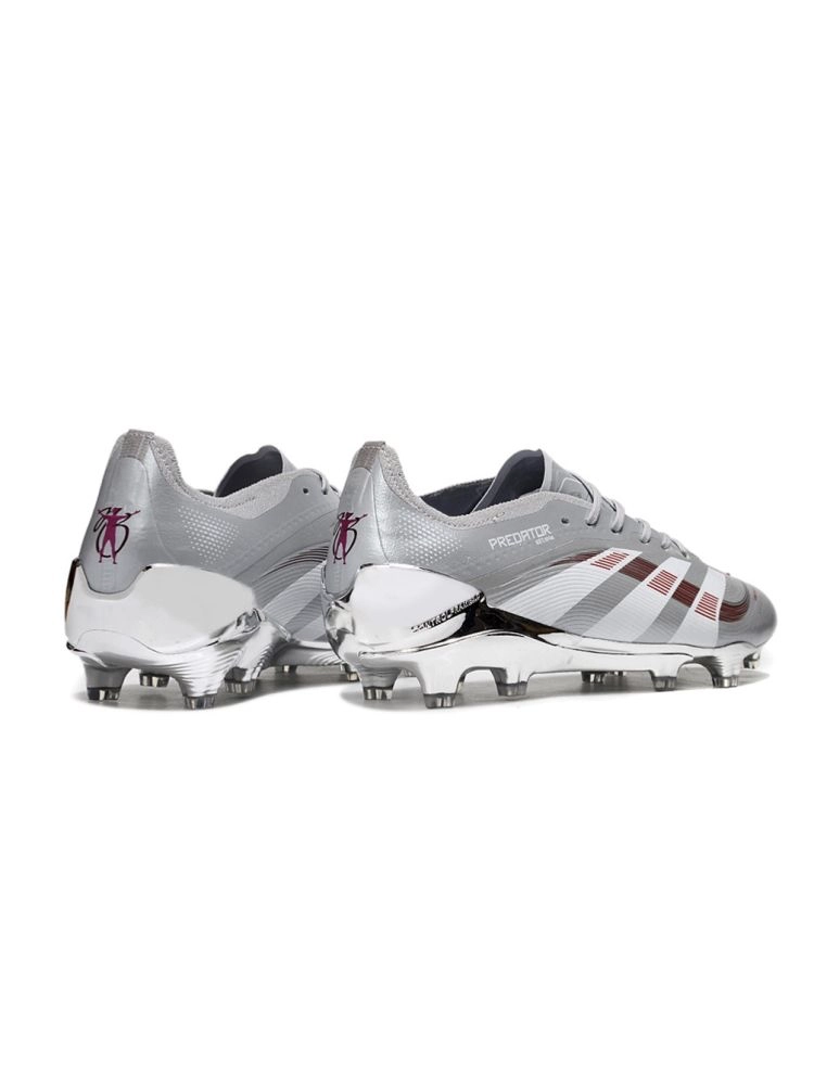 adidas Predator Elite x Bellingham FG - Silver Metallic/Legacy Burgundy/Maroon