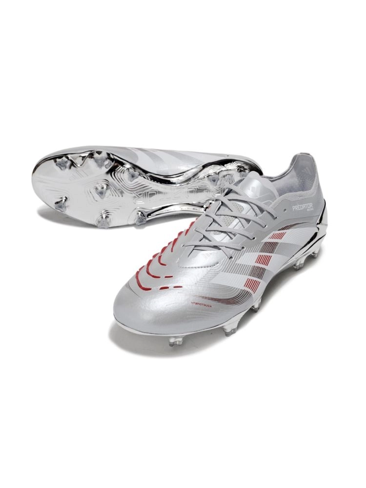 adidas Predator Elite x Bellingham FG - Silver Metallic/Legacy Burgundy/Maroon