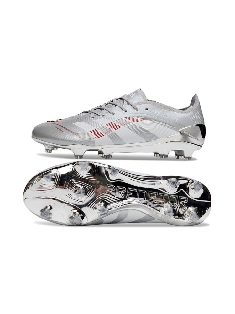 adidas Predator Elite x Bellingham FG - Silver Metallic/Legacy Burgundy/Maroon