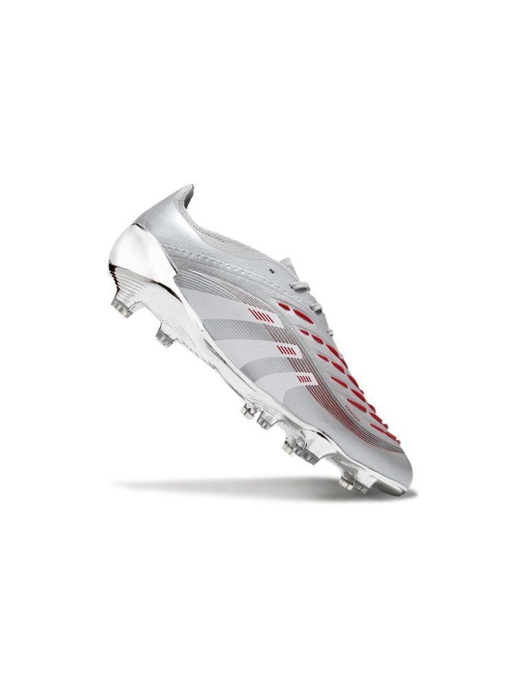 adidas Predator Elite x Bellingham FG - Silver Metallic/Legacy Burgundy/Maroon