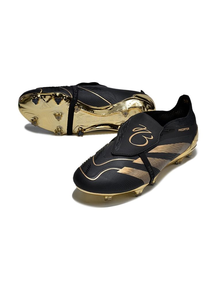 adidas Predator x Bellingham Elite Tongue FG - Core Black/Core Black/Gold Met