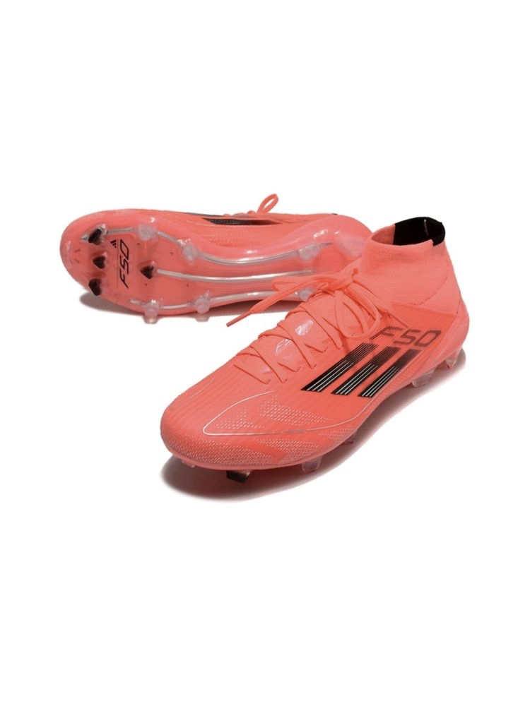 adidas Womens F50 Elite Mid FG - Turbo/Aurora Black/Platin Met