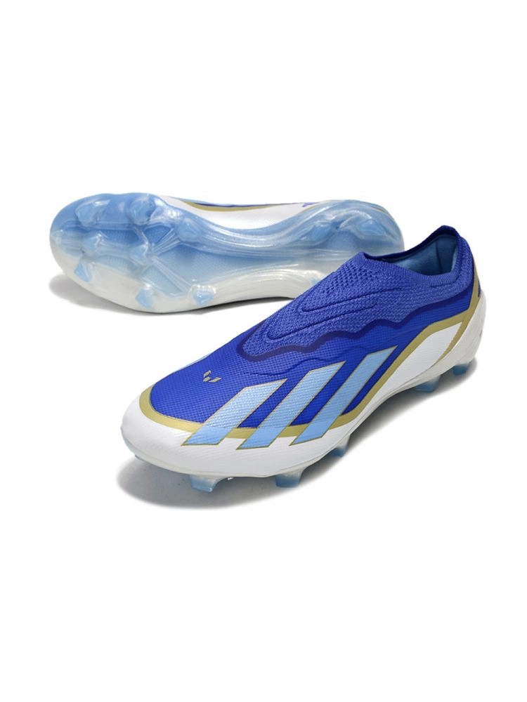 adidas X Crazyfast Messi Elite Laceless FG Spark Gen10s - Lucid Blue/Blue Burst/Footwear White
