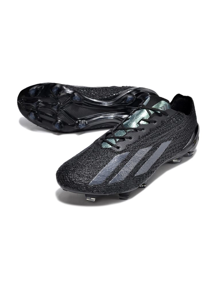 adidas X Crazyfast Strung+ FG - Black/Black