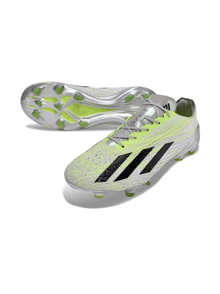 adidas X Crazyfast Strung+ FG - Grey Two/Core Black/Lucid Lemon