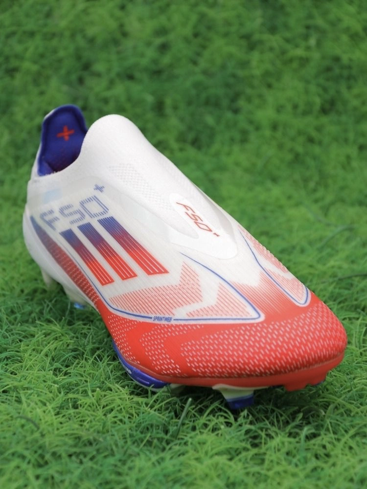 adizero F50+ Elite FG Advancement Pack - Solar Red/White/Lucid Blue