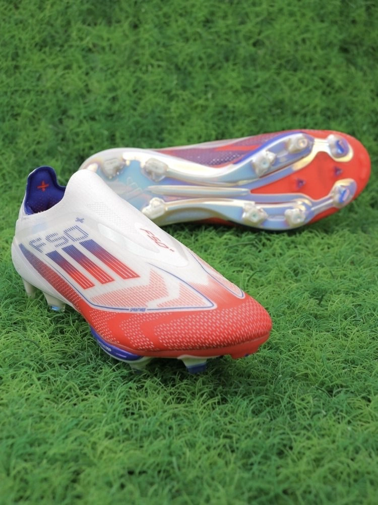 adizero F50+ Elite FG Advancement Pack - Solar Red/White/Lucid Blue
