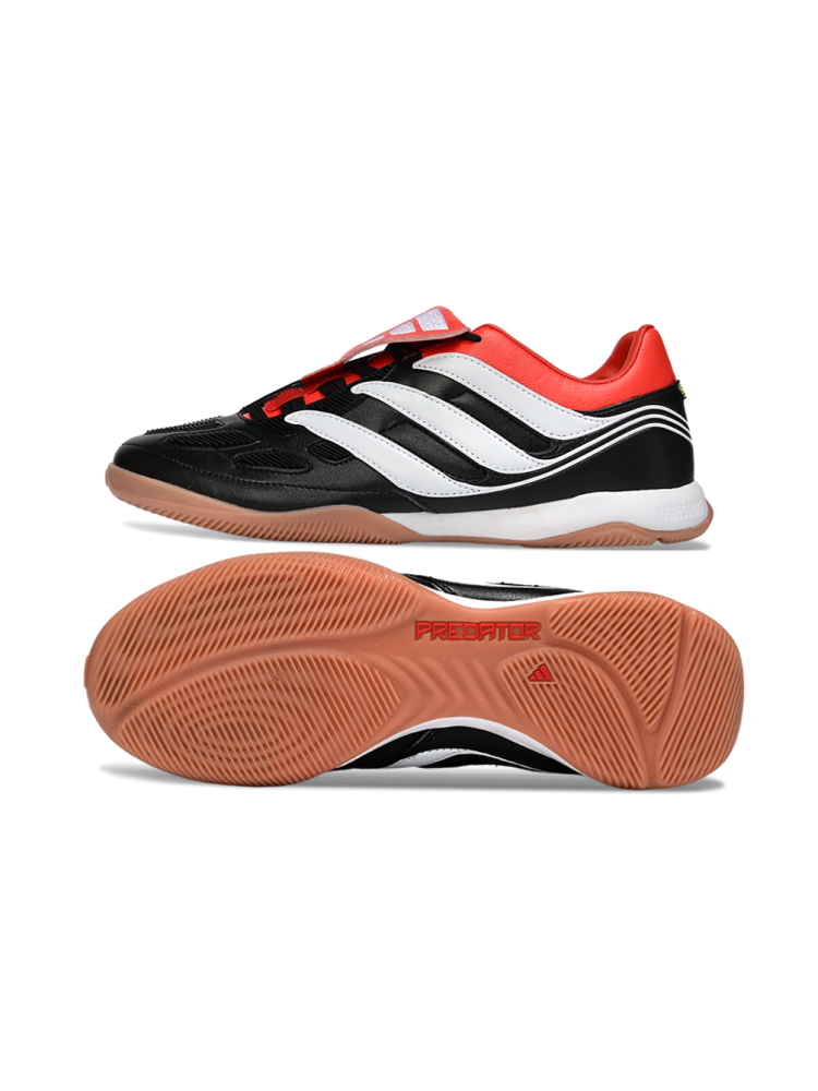 adidas Predator Precision IN Core Black Silver Metallic Vivid Red