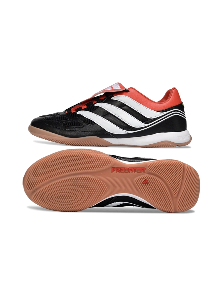 adidas Predator Precision IN Core Black Silver Metallic Vivid Red
