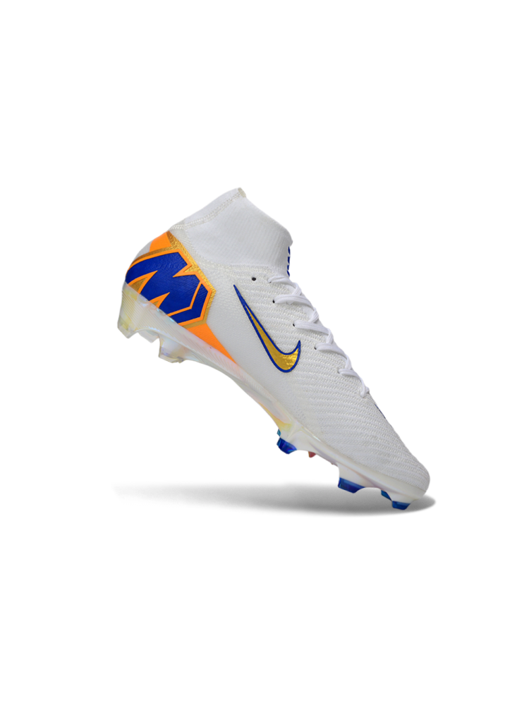 Nike Air Zoom Mercurial Superfly 10 Elite FG White Blue Gold