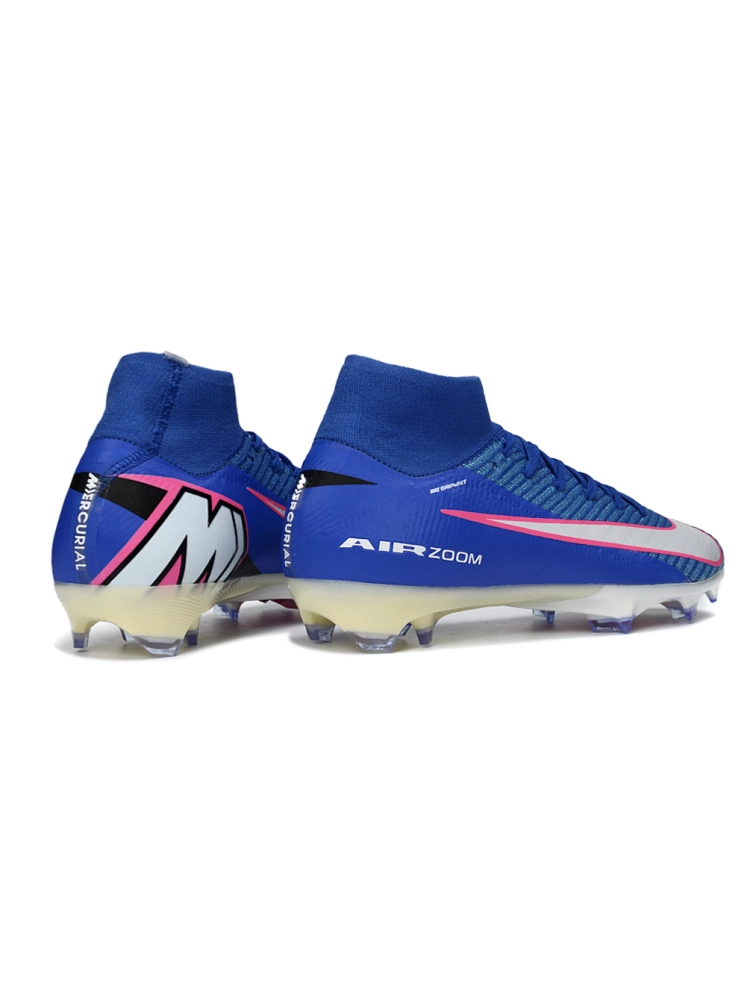 Nike Air Zoom Mercurial Superfly 10 Elite FG Blue Silver Pink