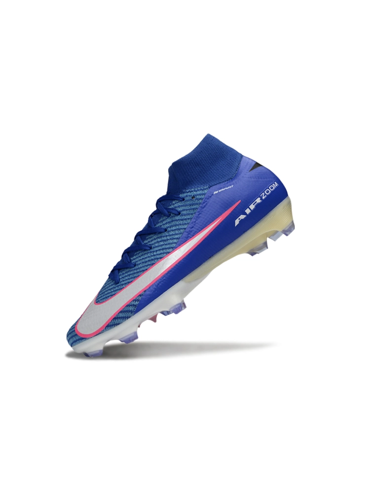 Nike Air Zoom Mercurial Superfly 10 Elite FG Blue Silver Pink