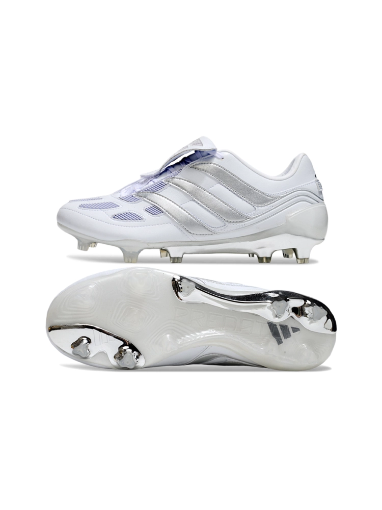 Adidas Predator Precision Elite FG Footwear White Silver Metallic Iron Metal