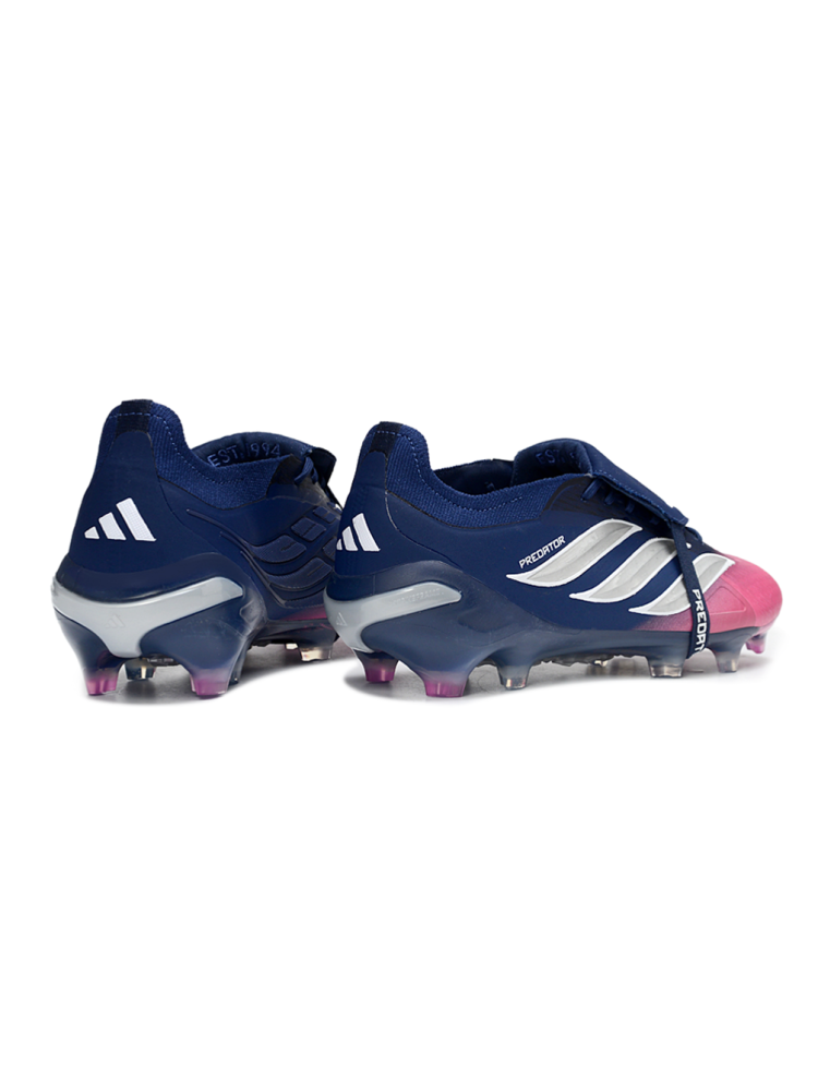 adidas Predator Elite Fold-over Tongue FG Night Indigo Lucid Pink Silver Metallic