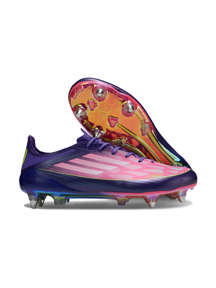 Adidas F50 Elite SG-Pro 'Yamal' - Purple White  Lucid Lemon