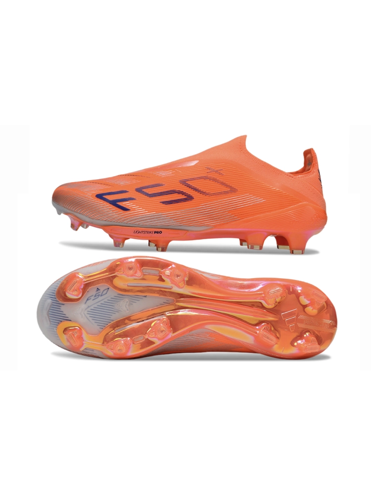 Adidas F50 Elite Laceless FG Beam Orange Lucid Blue