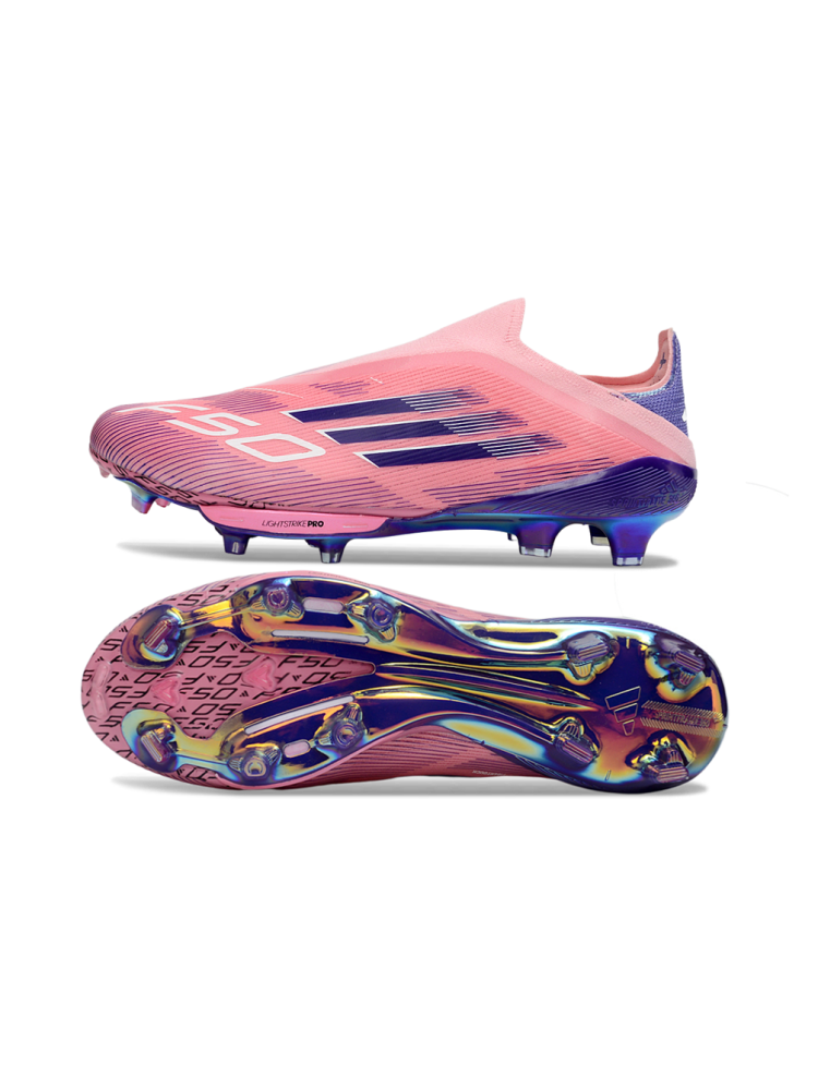 adidas F50+ Elite Laceless FG Lucid Pink Team Royal Blue Cloud White