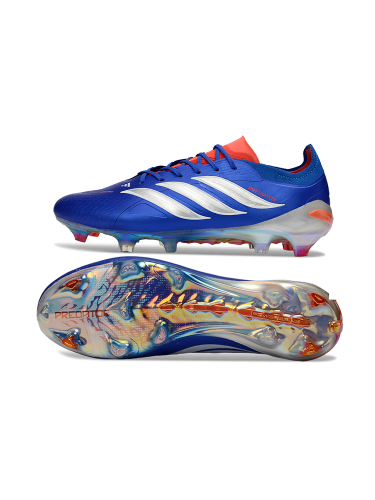 adidas Predator Elite FG Blue Metallic Silver Lucid Red