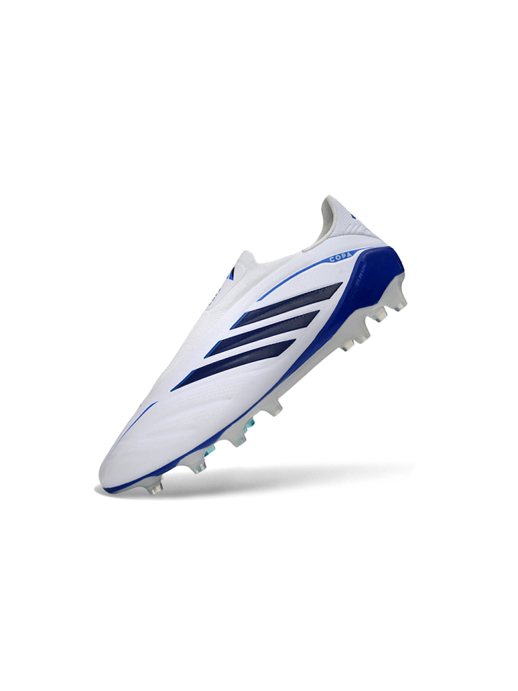 adidas Copa Pure IV Elite Laceless FG - Footwear White Core Black Solar Blue