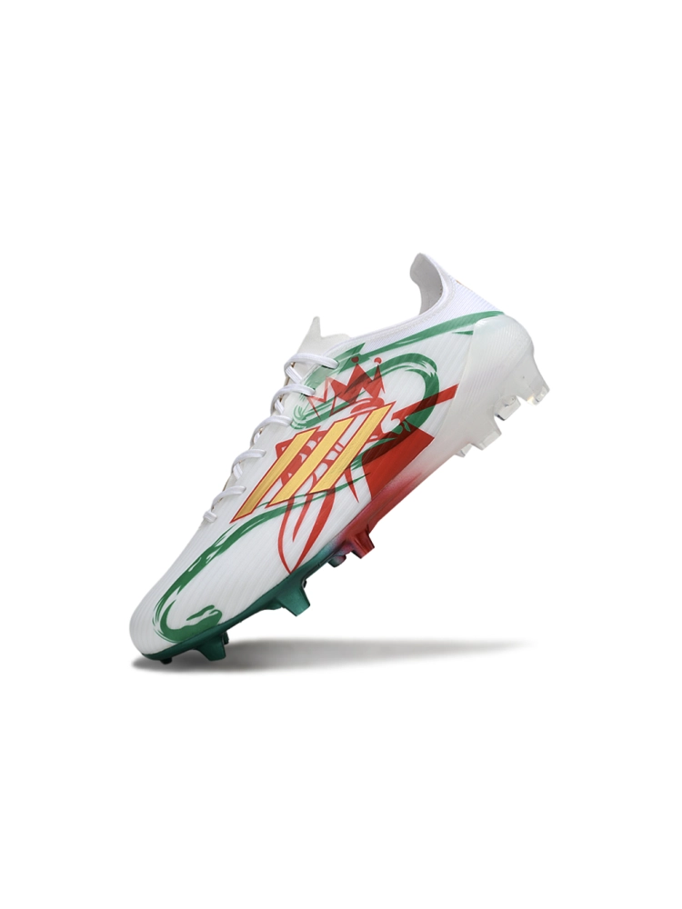 Adidas F50 Elite FG White Green Gold Red