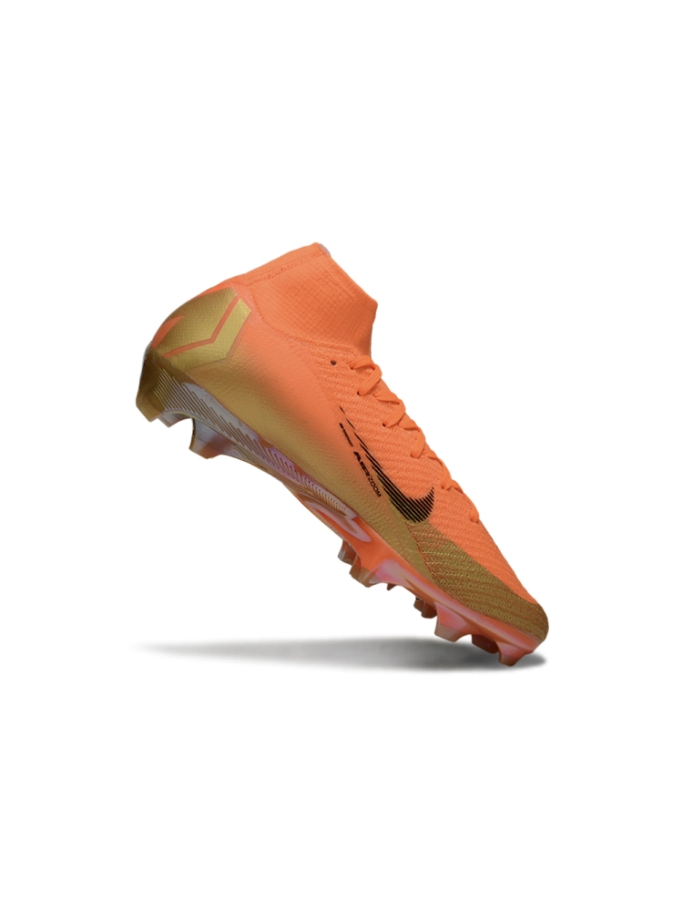 Nike Air Zoom Mercurial Superfly 10 Elite FG Orange Metal Gold Black