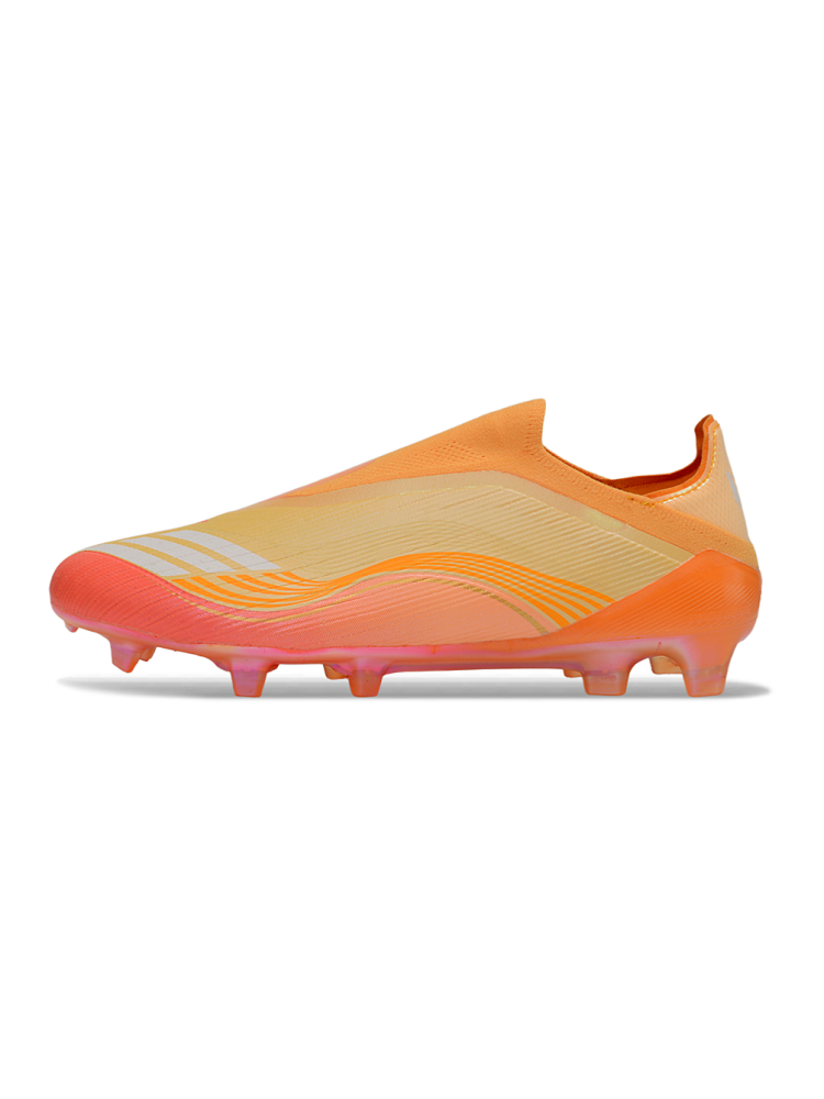 adidas F50 Elite Laceless FG Chrome Gold Lucid Pink White