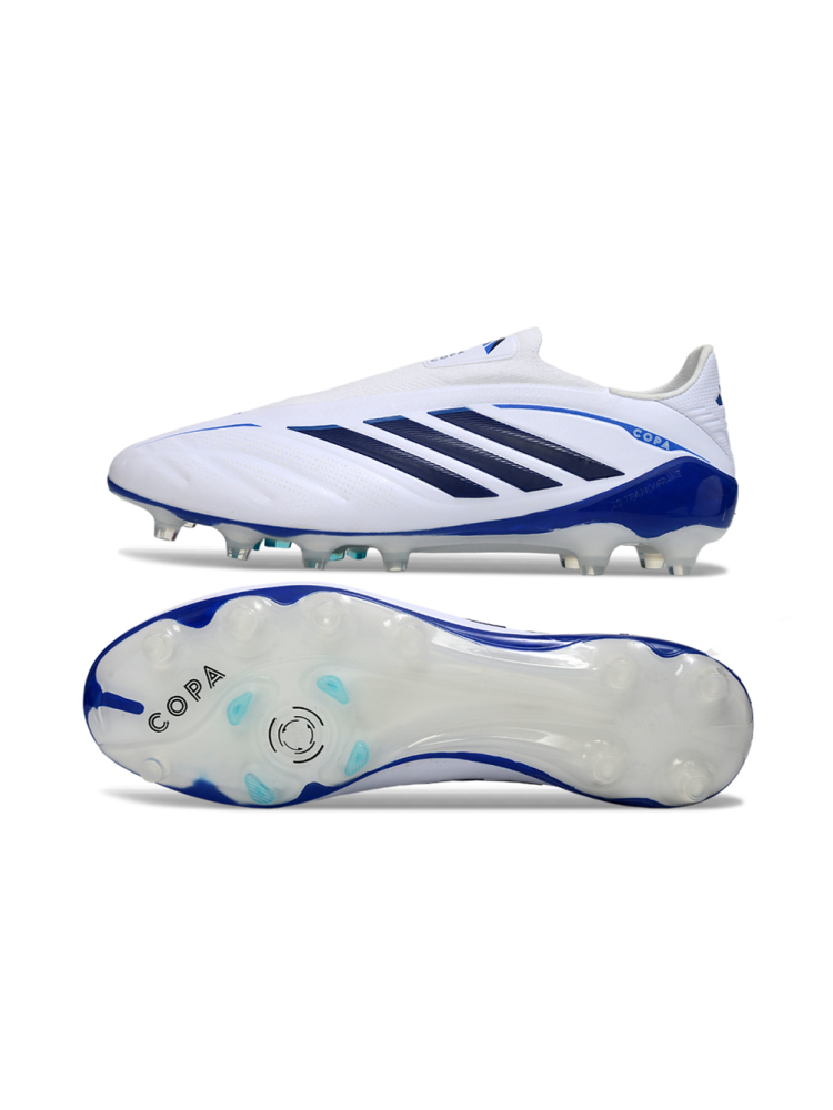 adidas Copa Pure IV Elite Laceless FG - Footwear White Core Black Solar Blue