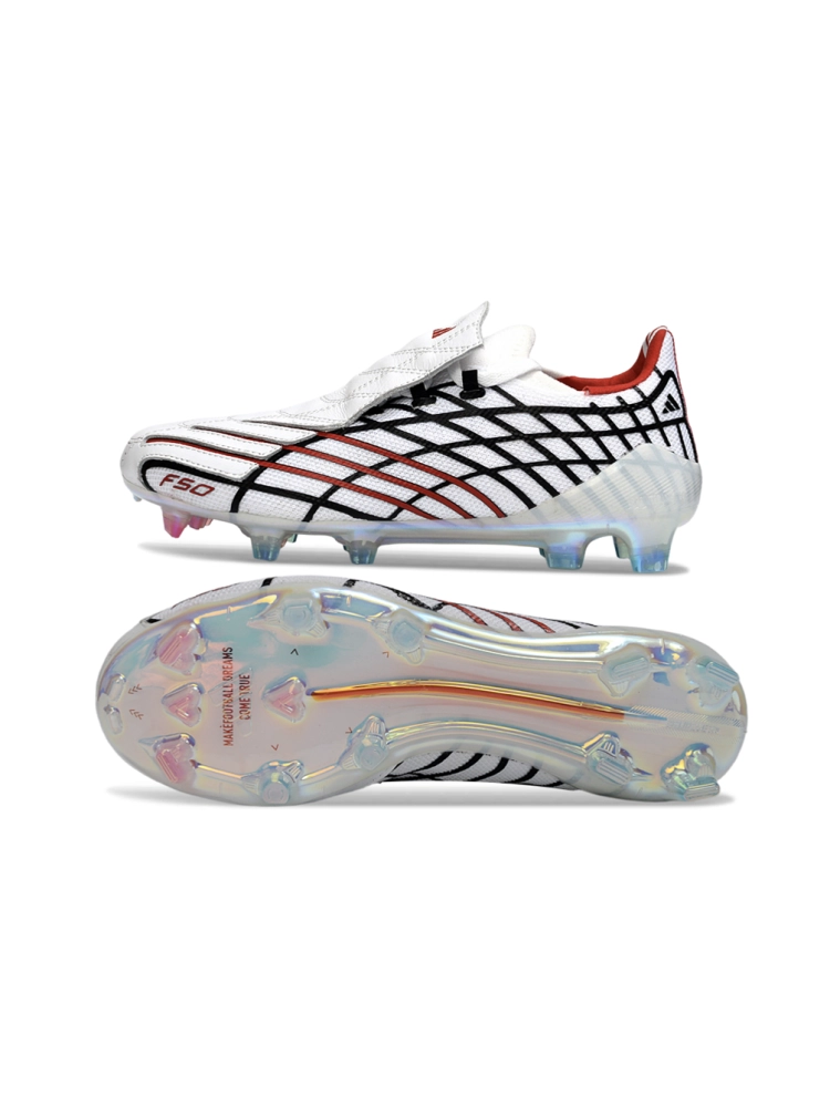 Adidas F50 Spider 2025 Remake Boots FG - Off White Vivid Red Indigo