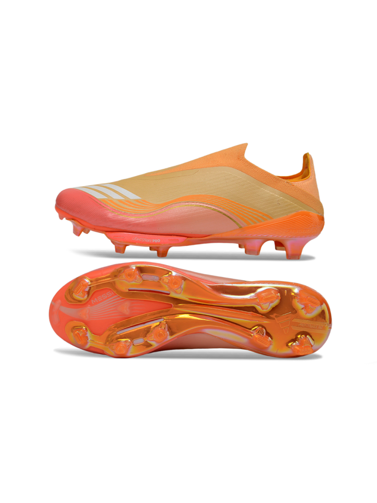 adidas F50+ Elite Laceless FG Gold Metallic Lucid Pink White