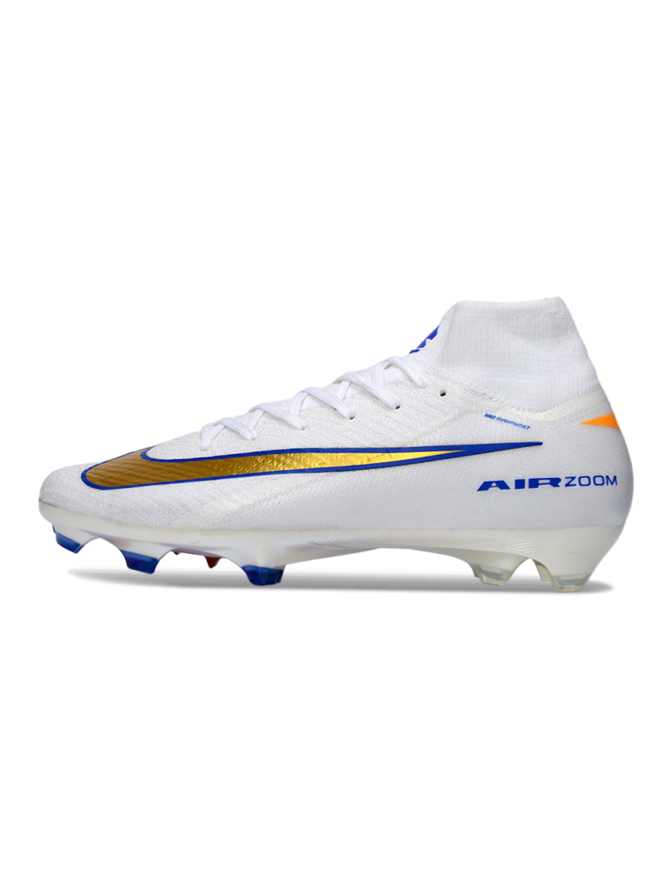 Nike Air Zoom Mercurial Superfly 10 Elite FG White Blue Gold