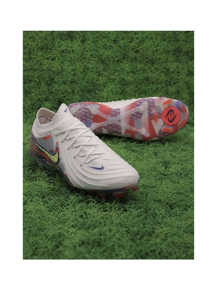 Nike Phantom GX II Elite FG Barna - White/Lite Zitron