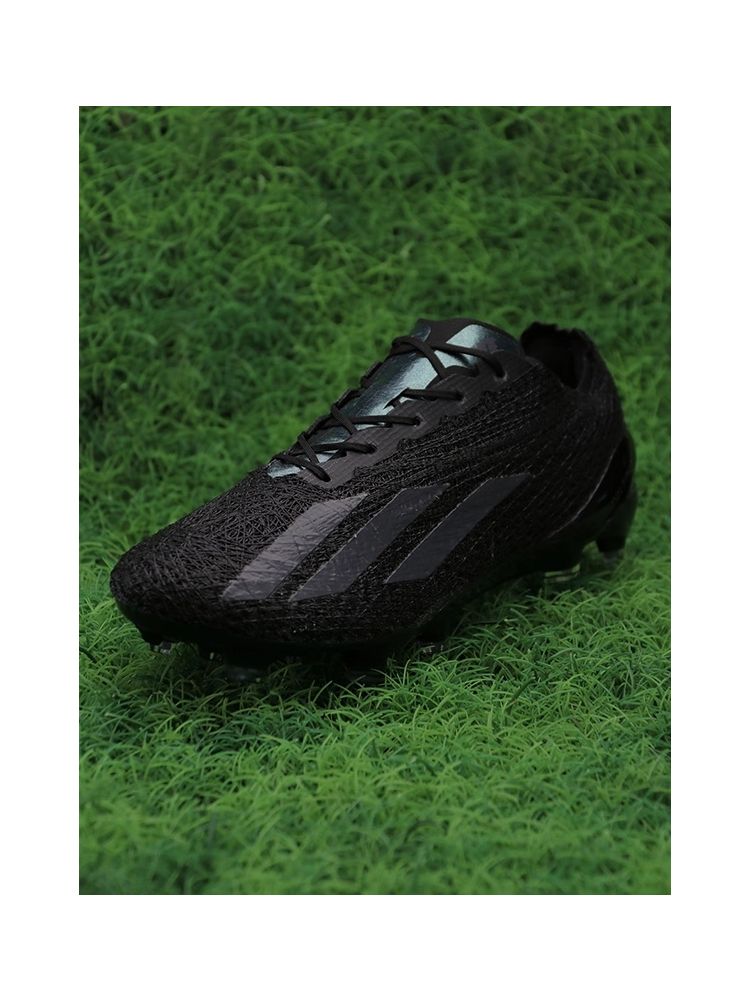 adidas X Crazyfast Strung+ FG - Black/Black